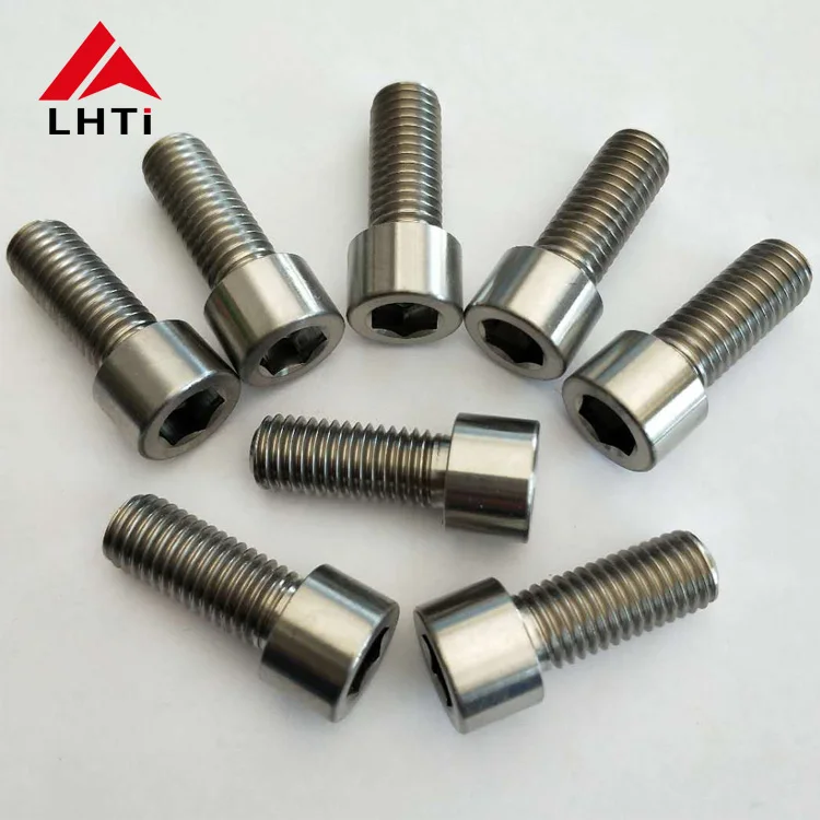 DIN912 M5 M6 M8 Allen Key Head Bolt Titanium Hex Socket Screw Bolt GR5 Bolts Lihua Black Bicycle Frame Accessories Colorful LHTI