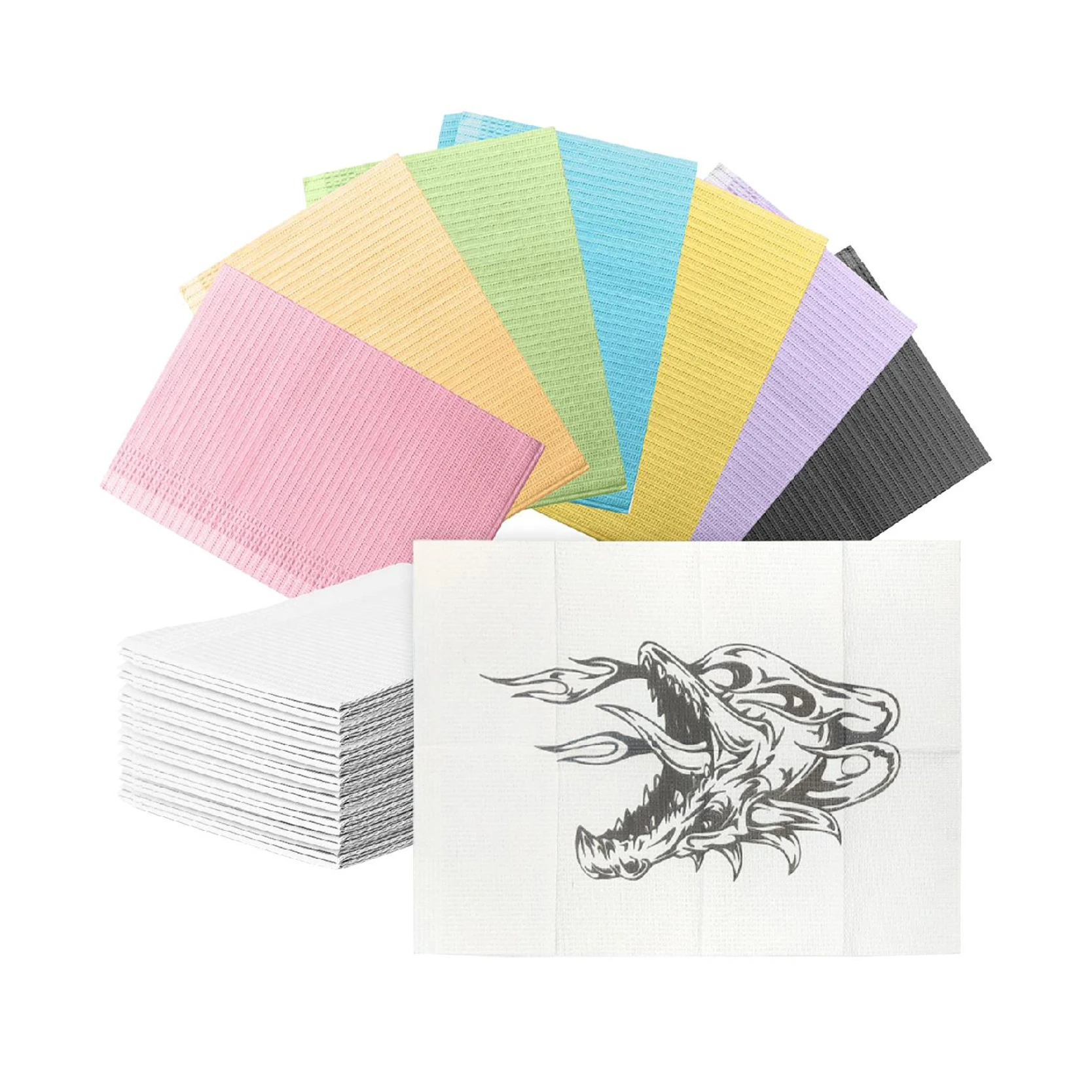 Tattoo Bib Waterproof Dental Bibs Disposable 3ply High Quality Adult