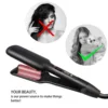 As Seen On TV 2019 Tourmaline Crimping Wave Iron Electric Hair Curlers With PTC Heater Triple Barrel Hair Curler