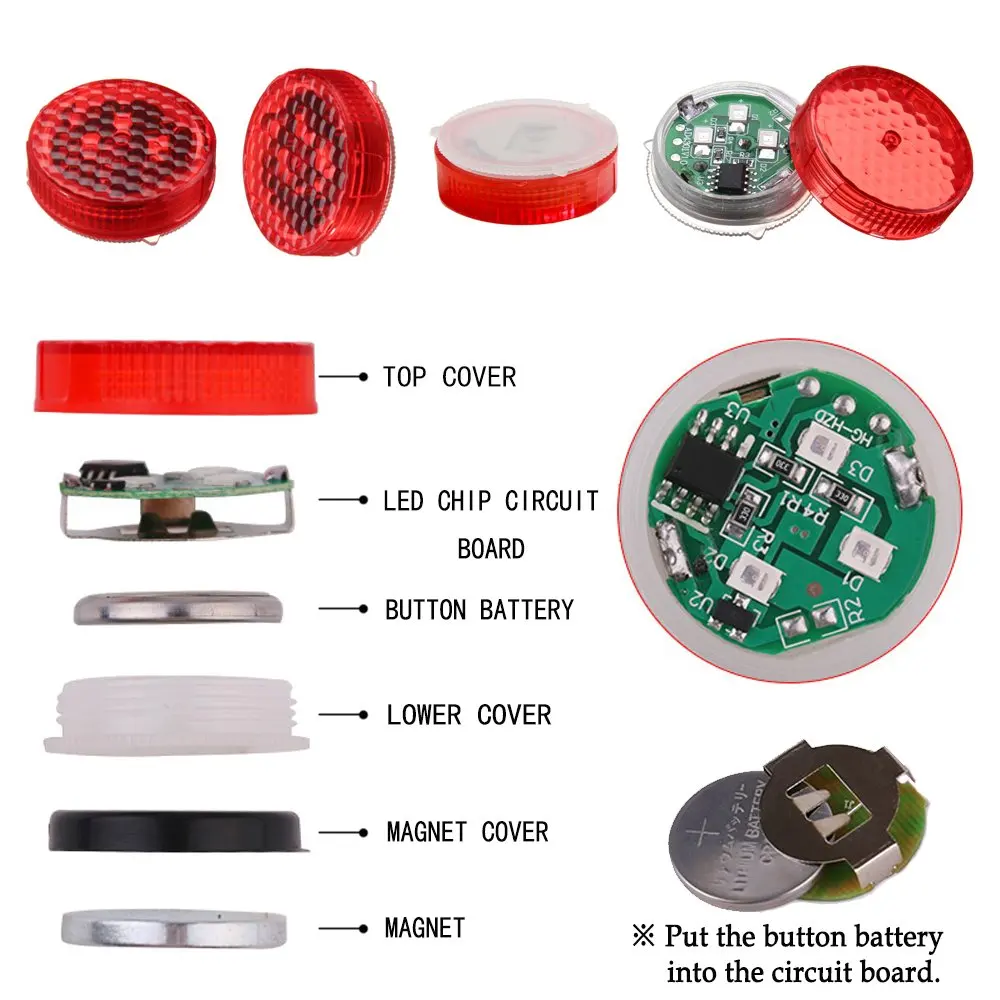 Automotive Universal Wireless Vehicle Led Safety Light Warning Door