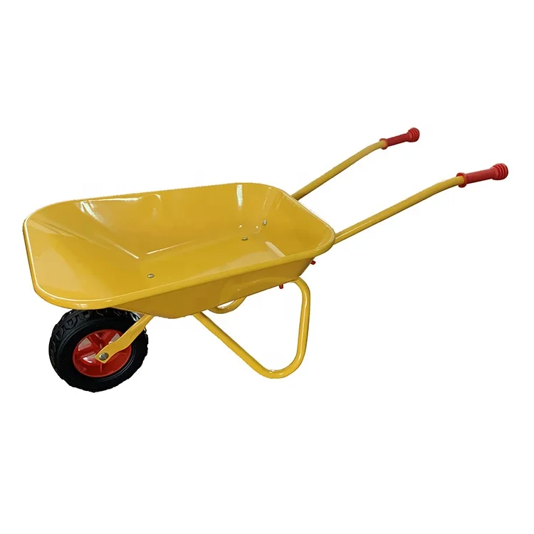 Child Toy Barrow Steel Garden Kid Play Wheelbarrow - Buy Kids Wheel ...