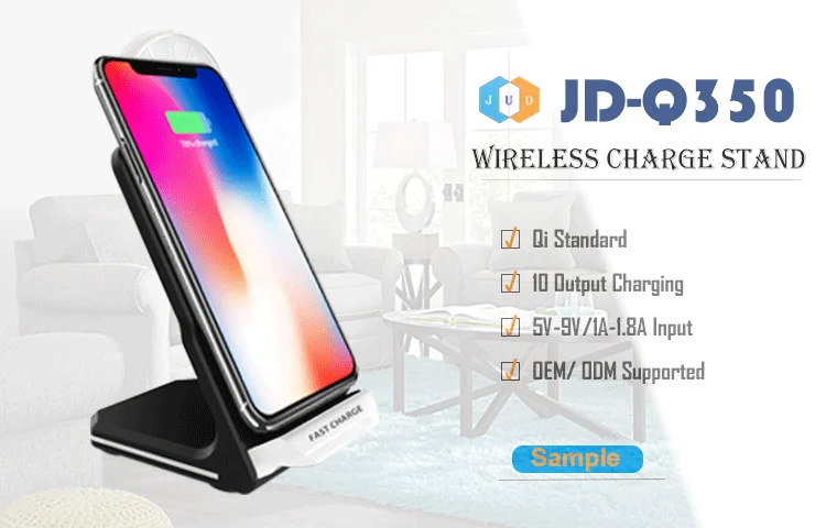 10W Fast Charging Stand Phone Holder Charger
