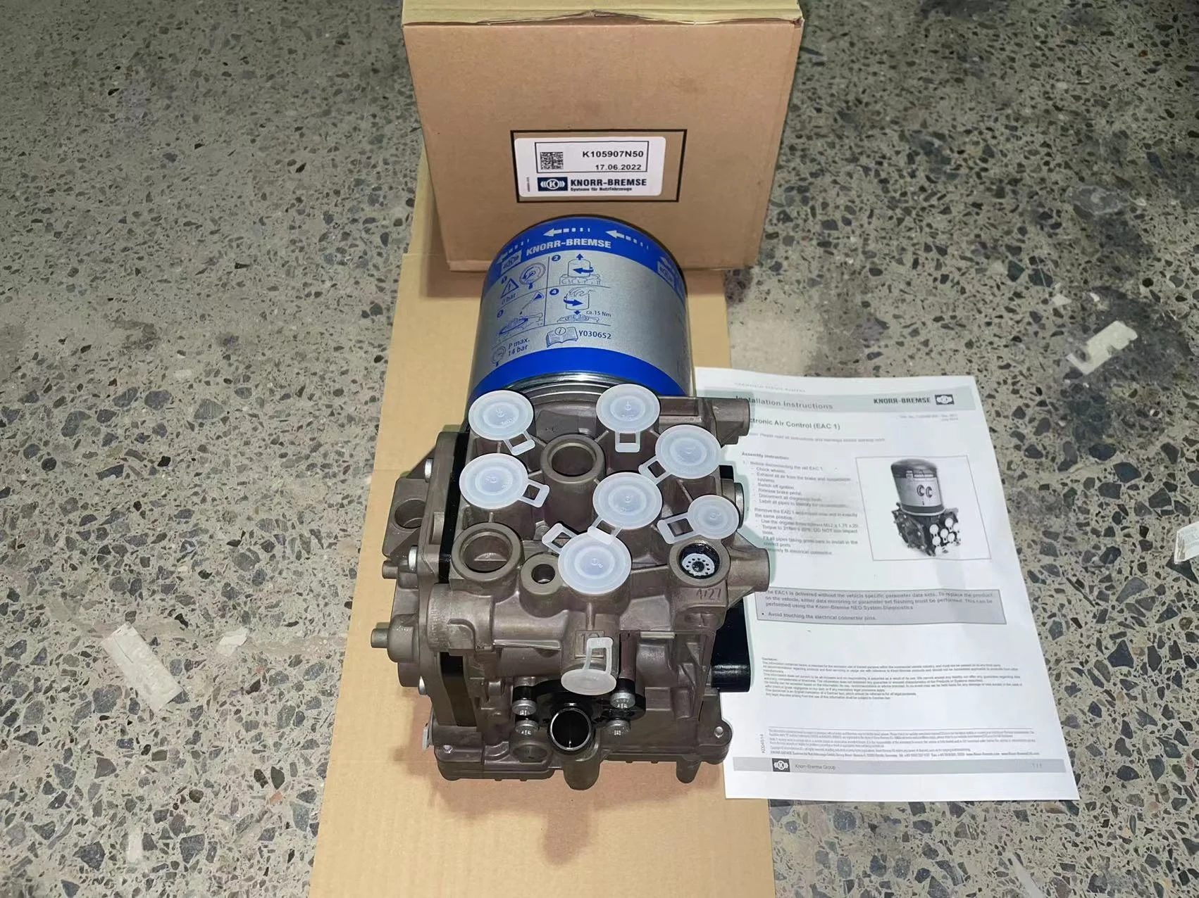 Knorr-bremse Dryer Assembly K105907n00 K105906n00 5010457873 El1100 ...