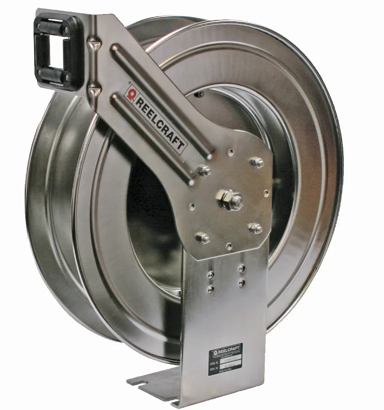 
LC807 OLS-S70 -- 1/2 HOSE OF 21m 300psi Stainless Steel Hose Reel---REELCRAFT 