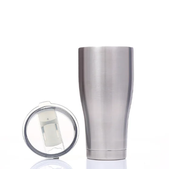 30oz 20oz Modern Curved Stainless Steel Tumbler Cups In Bulk Double