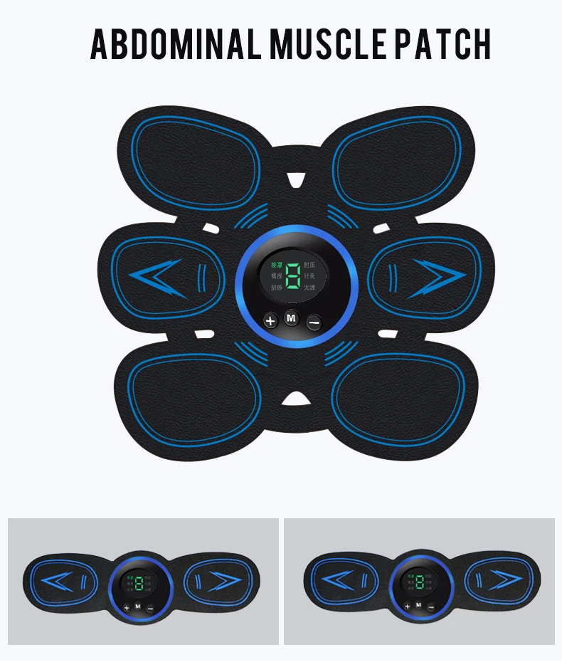 Abs Tens Electric/electrode Muscle Stimulator Ems Gel Pads Electrical