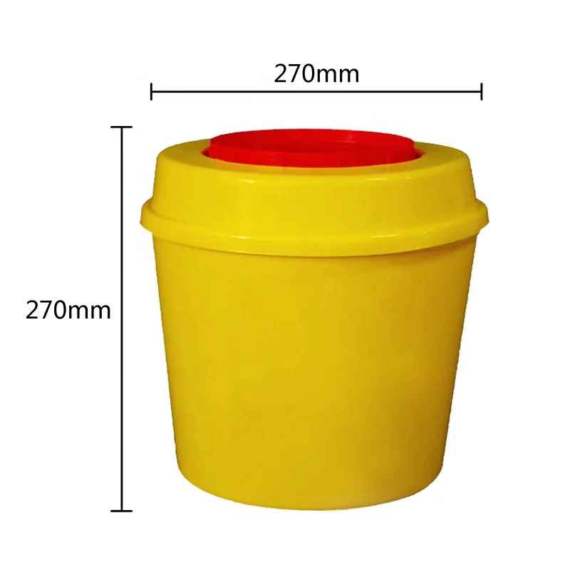 high quality Round Sharp Container New polypropylene plastic without pvc  1L/2L/3L/4L/5L/6.5L/8L/10L/15L safety box factory