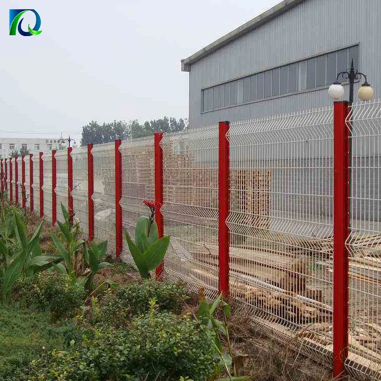 2.5m Length Panel Galvanized Steel Welded Curved 3d Wire Mesh Fence For