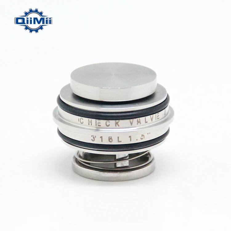 Sanitary Ss316l Insert Check Valve Clamp Connection With Three Gasket