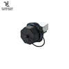 CAT 6 RJ45 Shielded Industrial Panel Mount Bulkhead Dual Port IP67 Waterproof/Dust Cap
