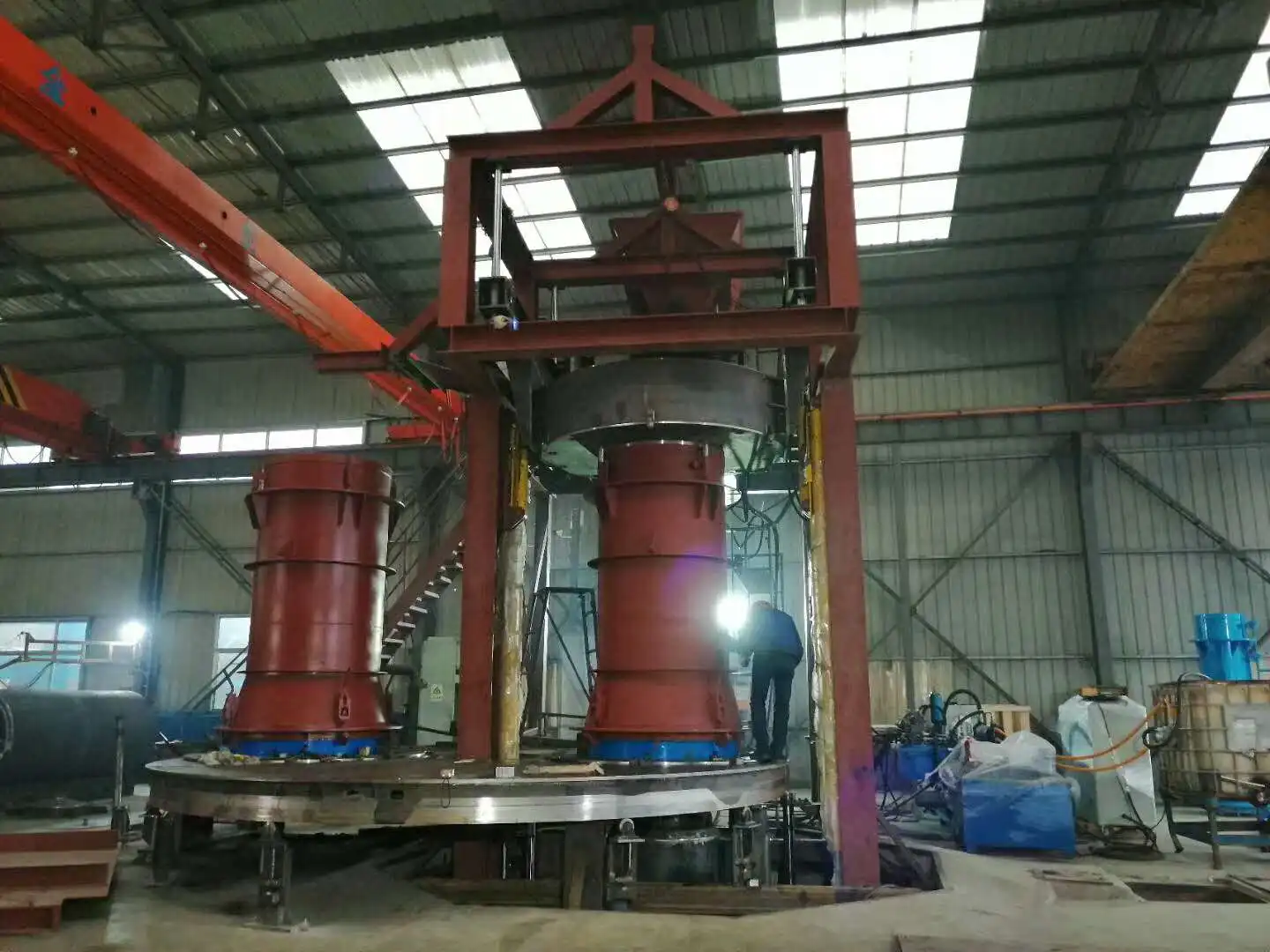 Automatic Precast Rcc Hume Reinforced Vertical Core Vibration Concrete