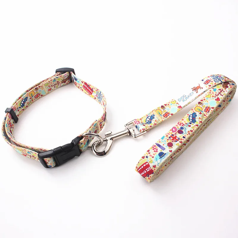 Luxury Label Dog Collar Leash Set 