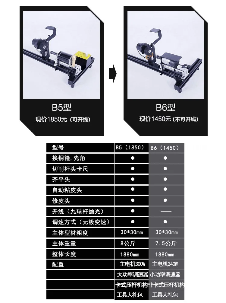 New Multi Function Tip Repairing Ferrule Changing Cue Stick Straighten