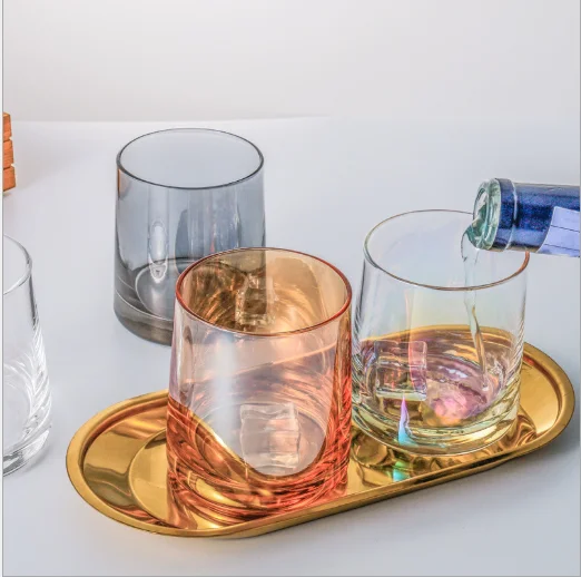 Factory 300ml Electroplating Whiskey Glass Wine Cup