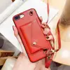 Aicoo Crossbody Phone Case For Iphone XS Leather Crossbody Case Adjustable Strap Necklace Mobile Covers for Iphone 7 8 XR XS MAX