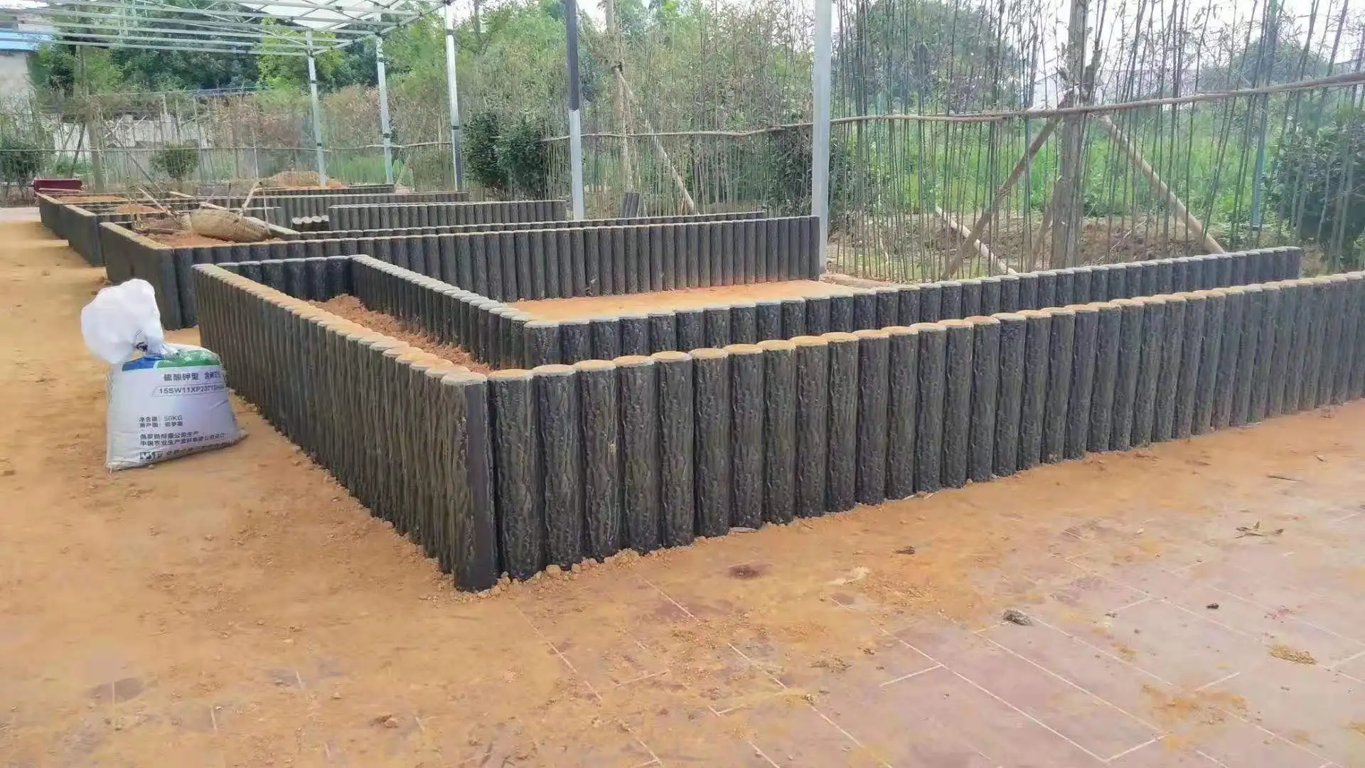 Precast Garden Decorative Concrete Landscape Edging Plastic Mold For