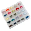 Plastic Coil box with 25 Colorful Sewing Thread Bobbin Storage Box Sewing Machine Accessories Set