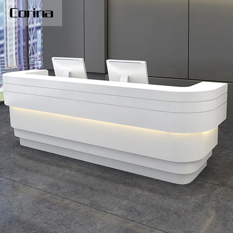 Oem Logo Small Wood Front Reception Desks,Retail Convenience Clothes ...