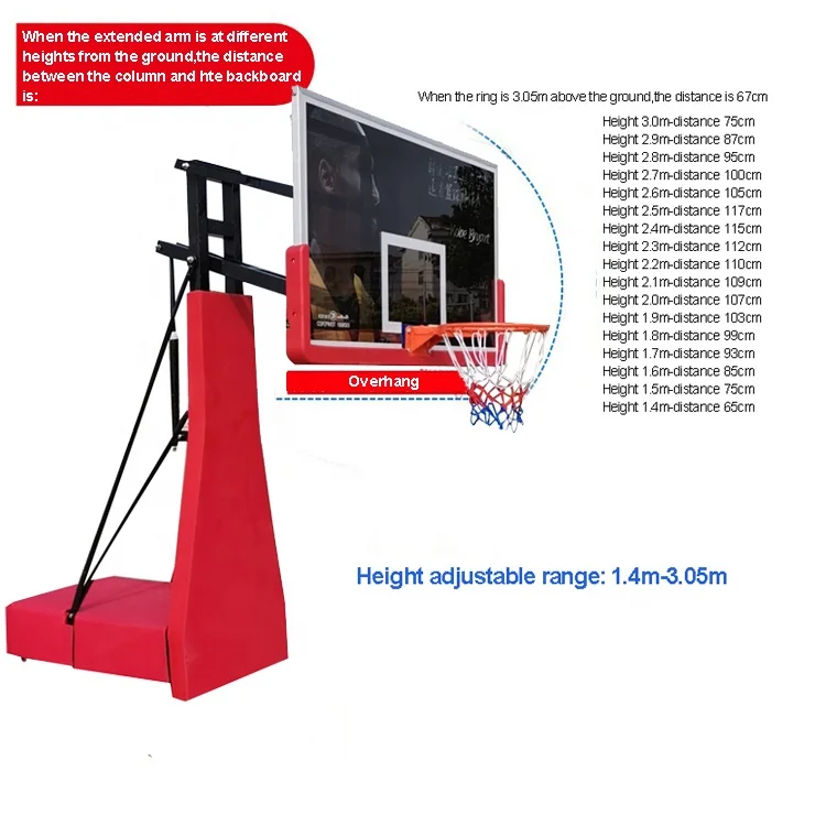 Kids Adults Height Adjustable Movable Base Basketball Court Hoop Buy Basketball Court Hoop