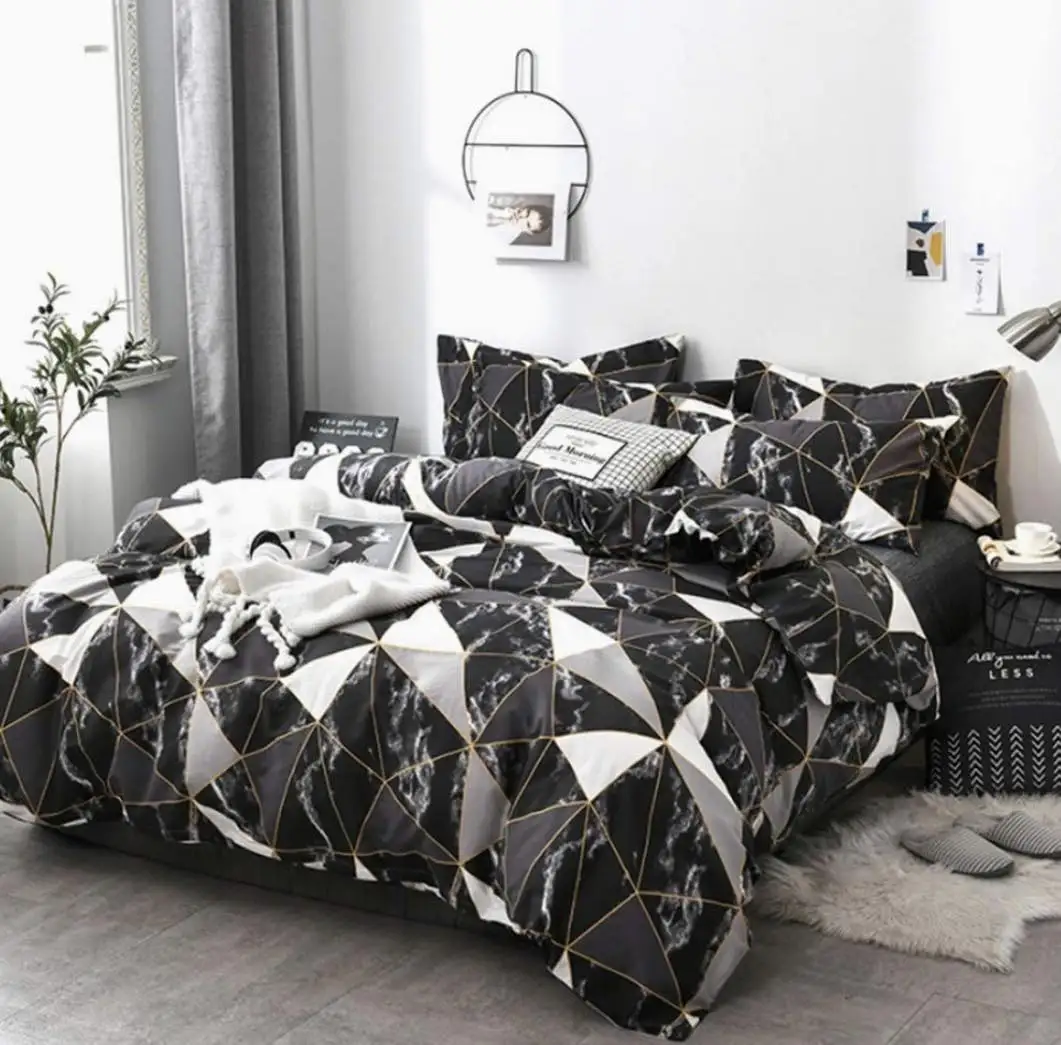 Digital Printed Bed Sheet Quilt Cover Bedding Set Bed Bedsheets And ...