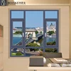Factory Direct Residential Rainproof Aluminum Frame Flip Glass Casement Window