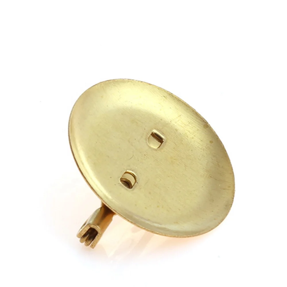 Metal Crafts Diy Making Findings Supplies Brass Brooch Pin Base Gold