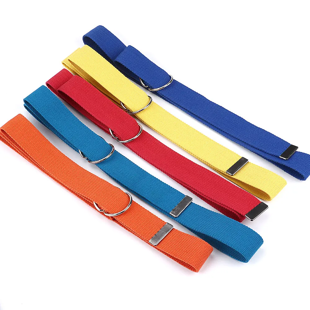 5 英寸宽纯色棉布带双 d 环 - buy 腰带帆布,棉腰带,女士帆布腰带