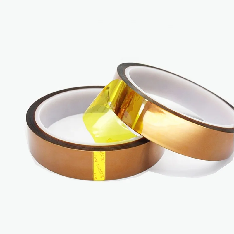 HiLetgo 2pcs 20mm 100ft Gold High Temperature Heat Resistant Tape Polyimide  BGA