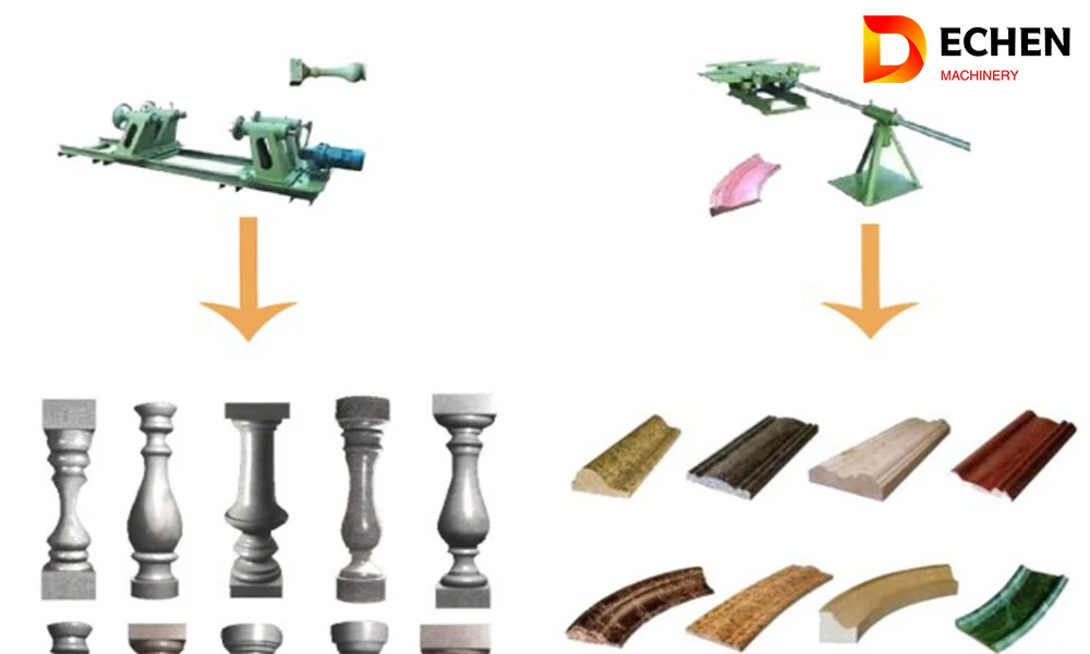 marble and granite cutting profile stone moulding machine
