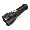 1800lumen Aluminium 3Lighting Modes Built-in 8000mAh Battery USB Rechargeable Tail Side Light P70 LED Torch Tactical Flashlight