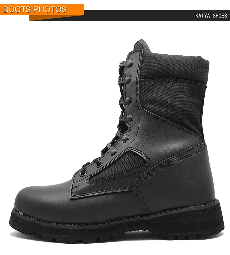 High Quality Black Buffalo Injection Construction Safety Boots - Buy ...