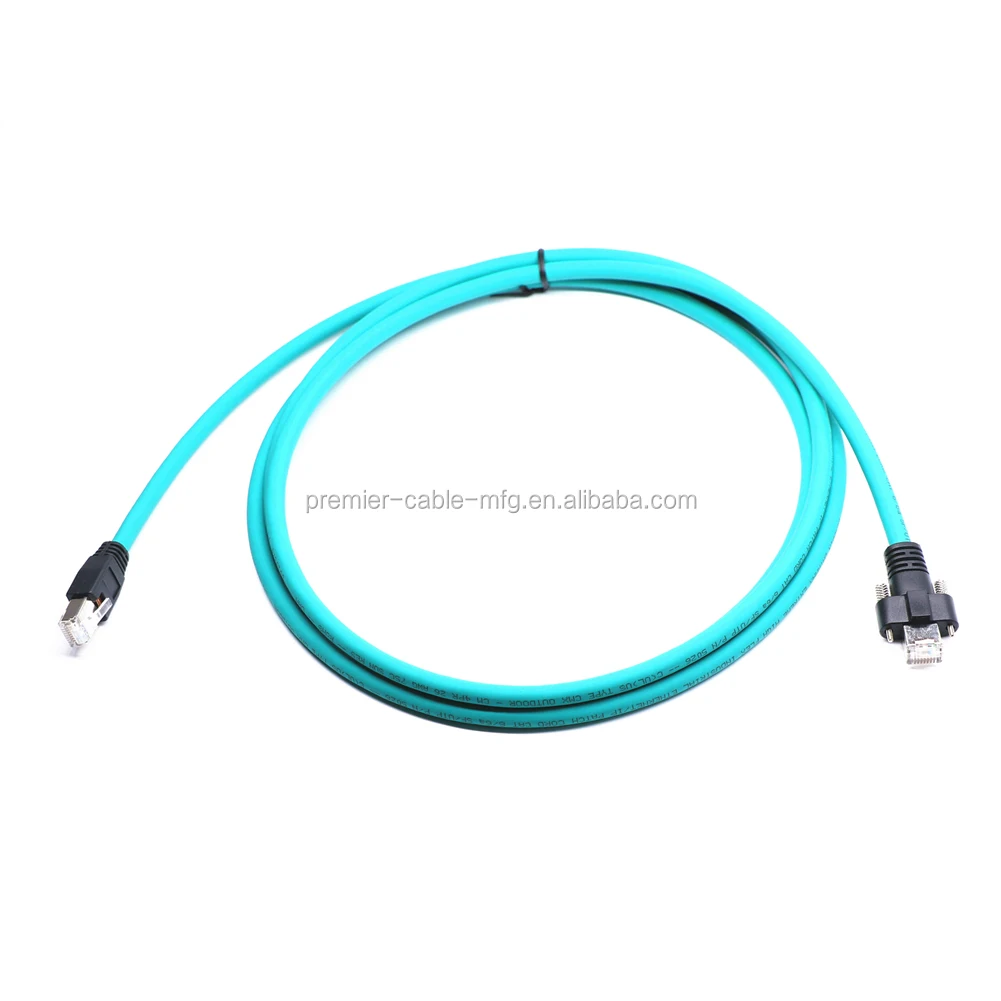 Cat6 GigE Cable Screw Lock Horizontal RJ45 DrC for Basler Cameras factory