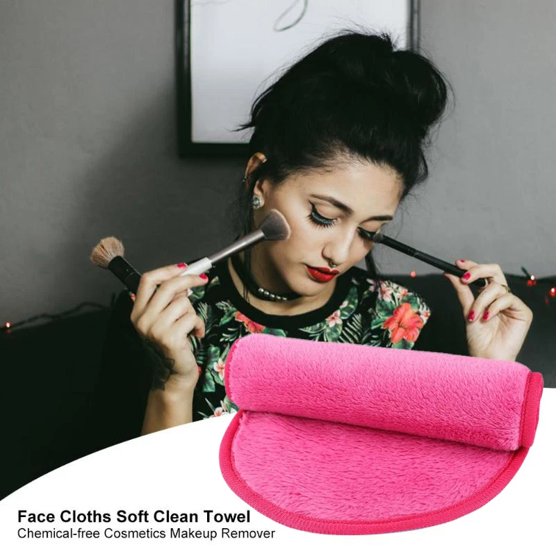 Microfiber Deep Cleaning Water Clean Make Up Eraser Makeup Remover Towel Miracle Face Erase Makeup Remover Face Cloths