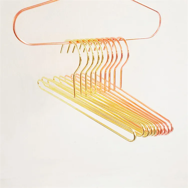Display hangers for clothing retail store hangers gold wire hangers bulk MP-37
