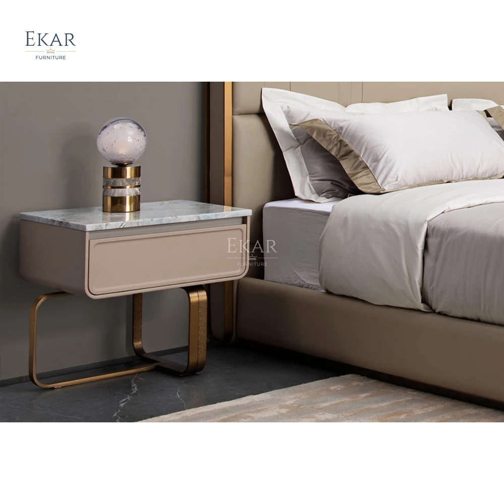 product ekar furniture modern creative design nightstand with drawer metal foot bedroom bedside-61