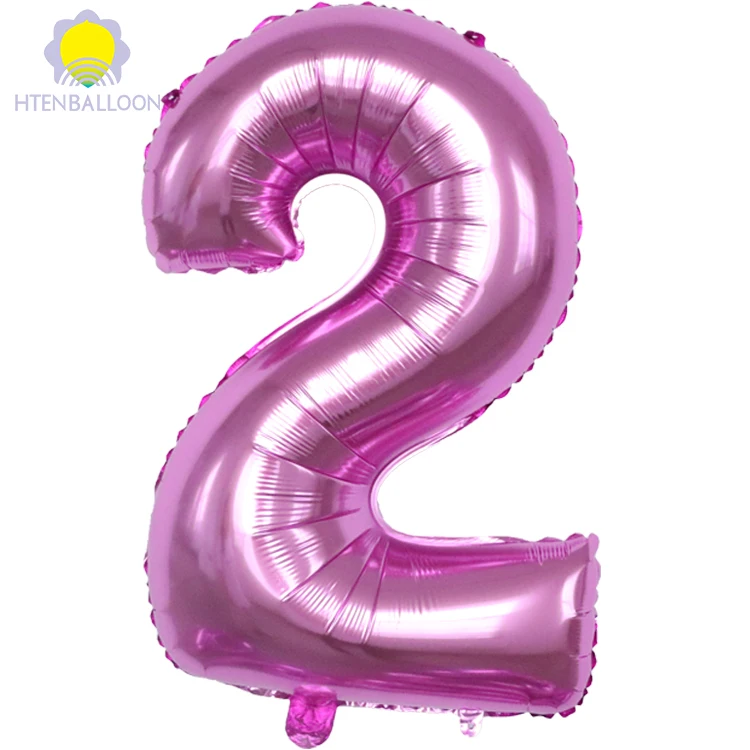 number foil balloon