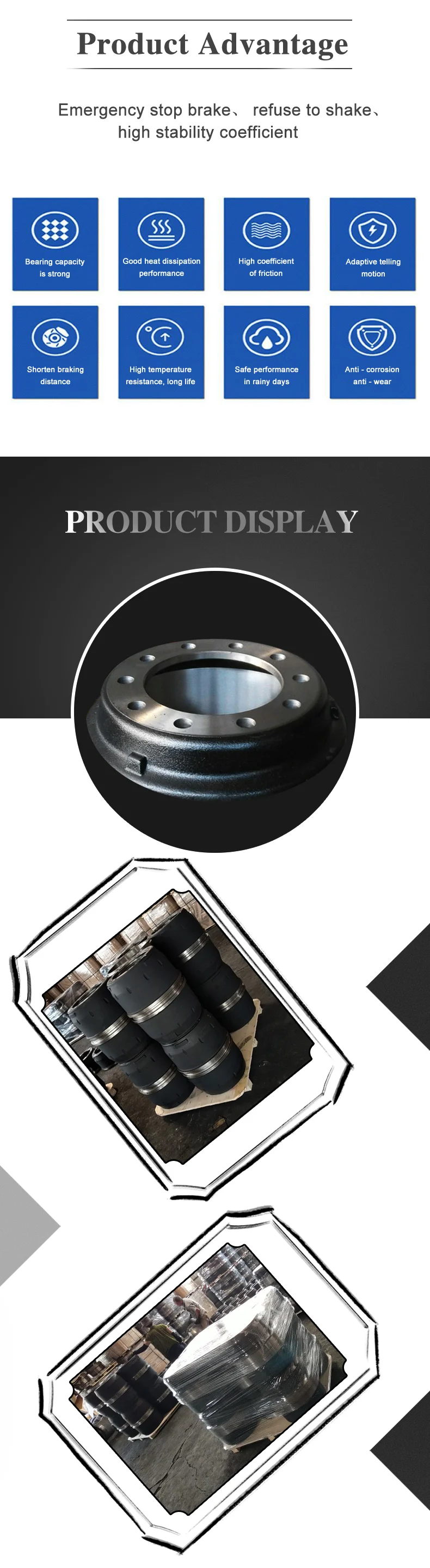 Semi Truck Brake Drum Weight Semi Truck Parts Brake Drum 3600ax For Us