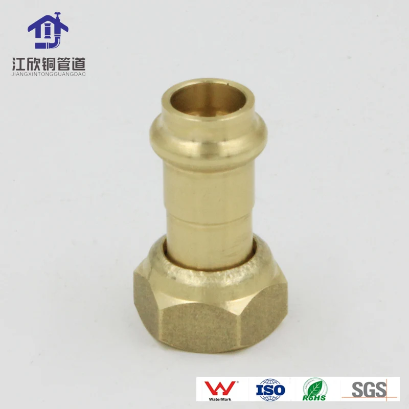 Copper Brass Press Male Coupling Tee Reducer 90 Degree Elbow 45 Degree