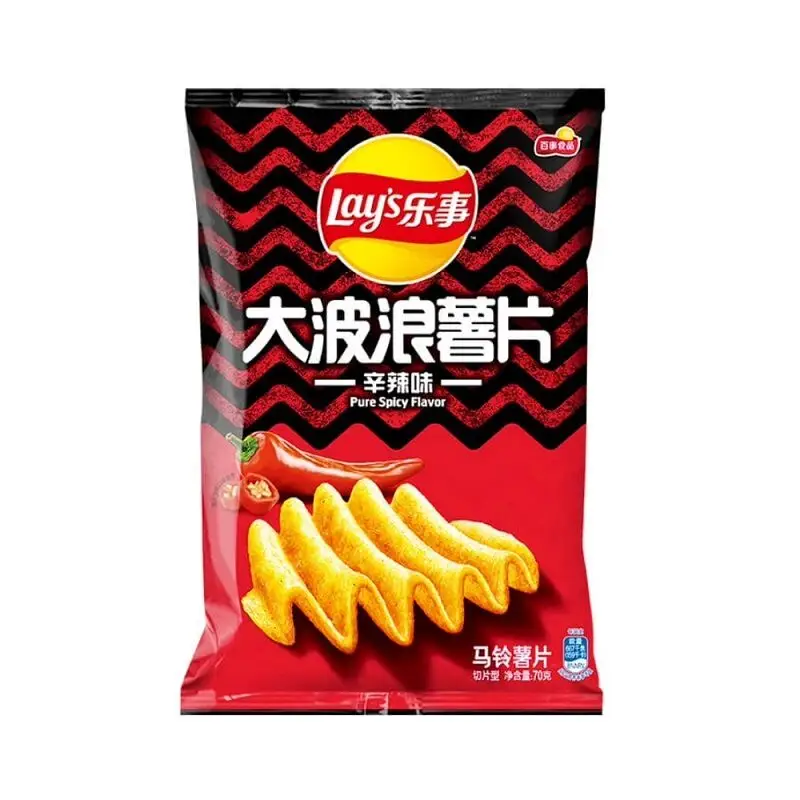 Lays Potato Chips Big Wave 70g Asian Foods Chips Snacks Spicy Snacks Exotic Snacks And Drinks