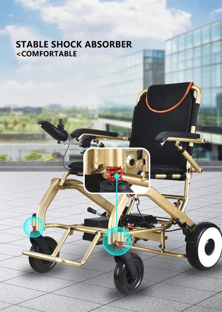 Folding Electric Wheelchair With Side Bags For Seniors Buy Electric