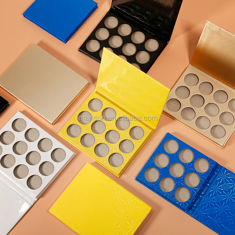 9 Pan Makeup Pallet Custom Empty Eyeshadow Paper Palette Buy Empty