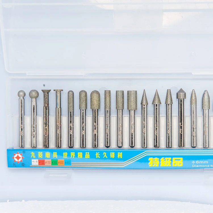 Glass Diamond Engraving Burr Round Cylinder Electroplate Diamond