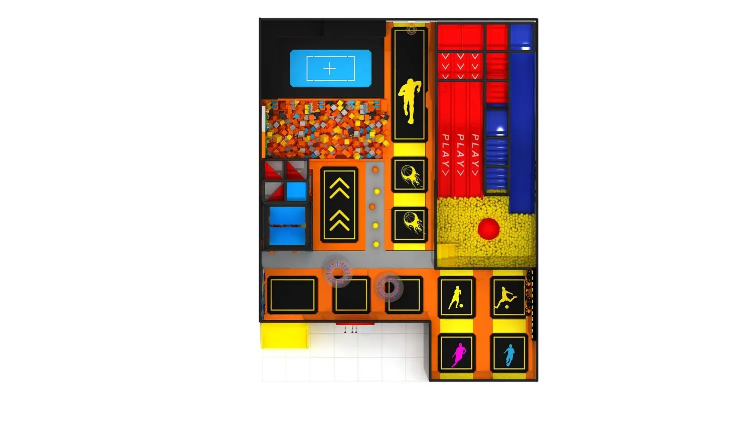 Indoor Commercial Trampoline Parks Sales,Trampoline Manufacturers