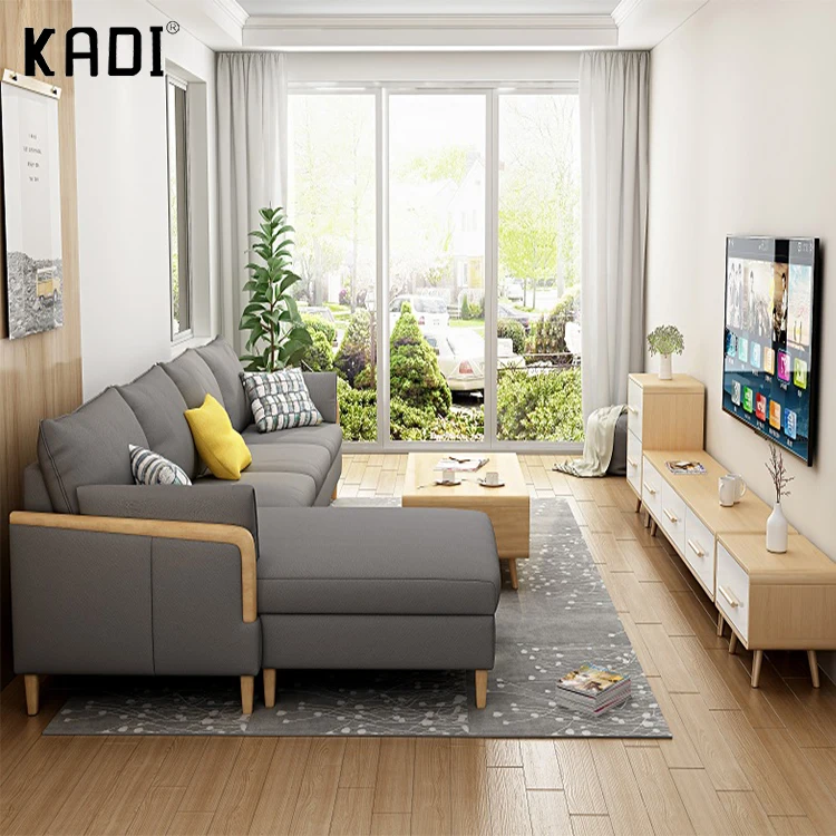 2023 Year Newest Design 7 Seater Fabric Sofa Set For Living Room Cheap