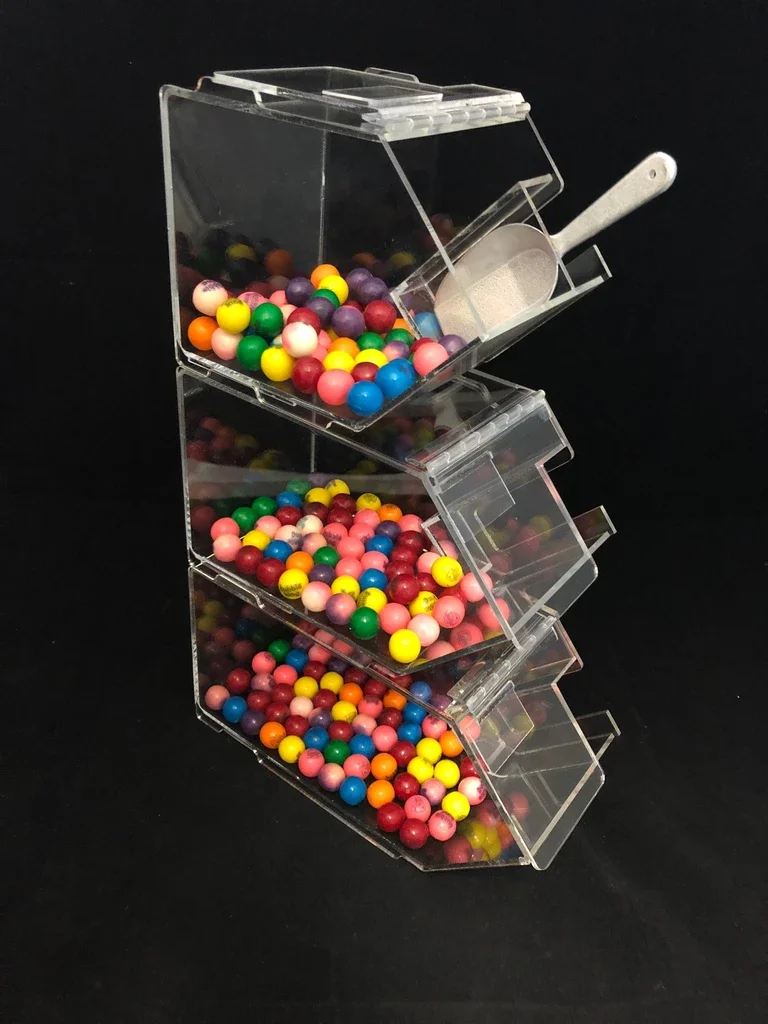 Glamdisplay Acrylic Stackable Candy Bins Set/stackable Food Container ...