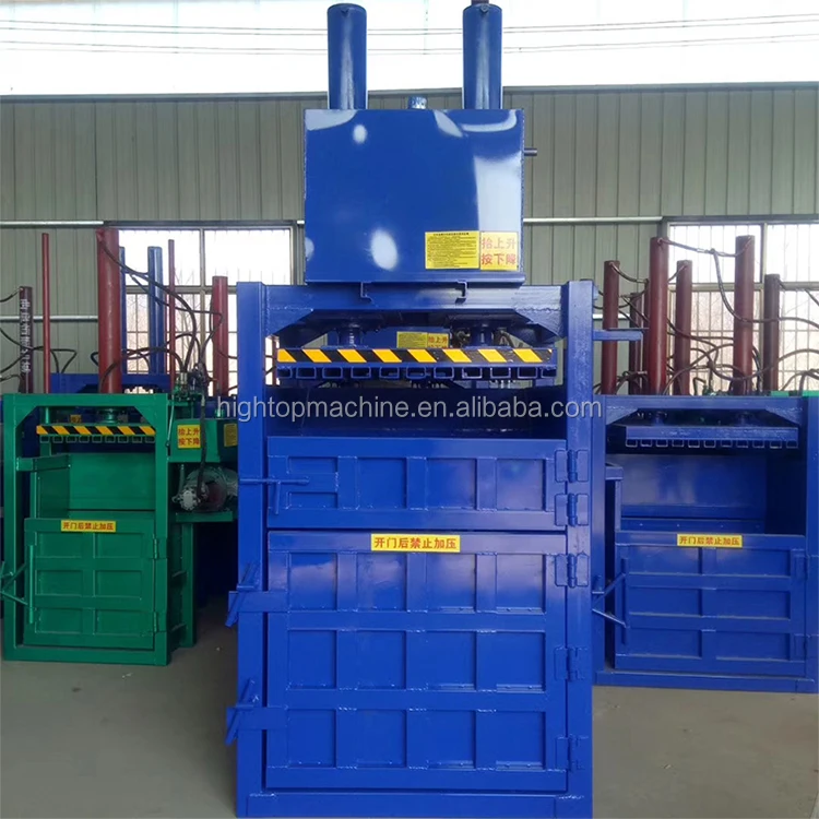 Semiautomatic Used Clothing Plastic Waste Hydraulic Baling Press