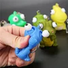 Wholesale Novelty Stress Relief Venting Keychain Joking Decompression Funny Pop Out Eye Dinosaur Toys