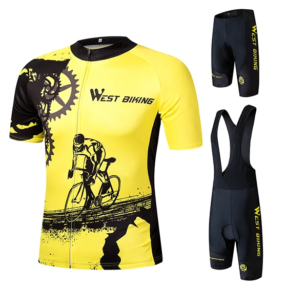 WEST BIKING Bicycle Shorts Breathable Quick Dry 3D Gel Padded Outdoor Sports Riding Underwear Lycra Fabric Jersey Cycling Shorts