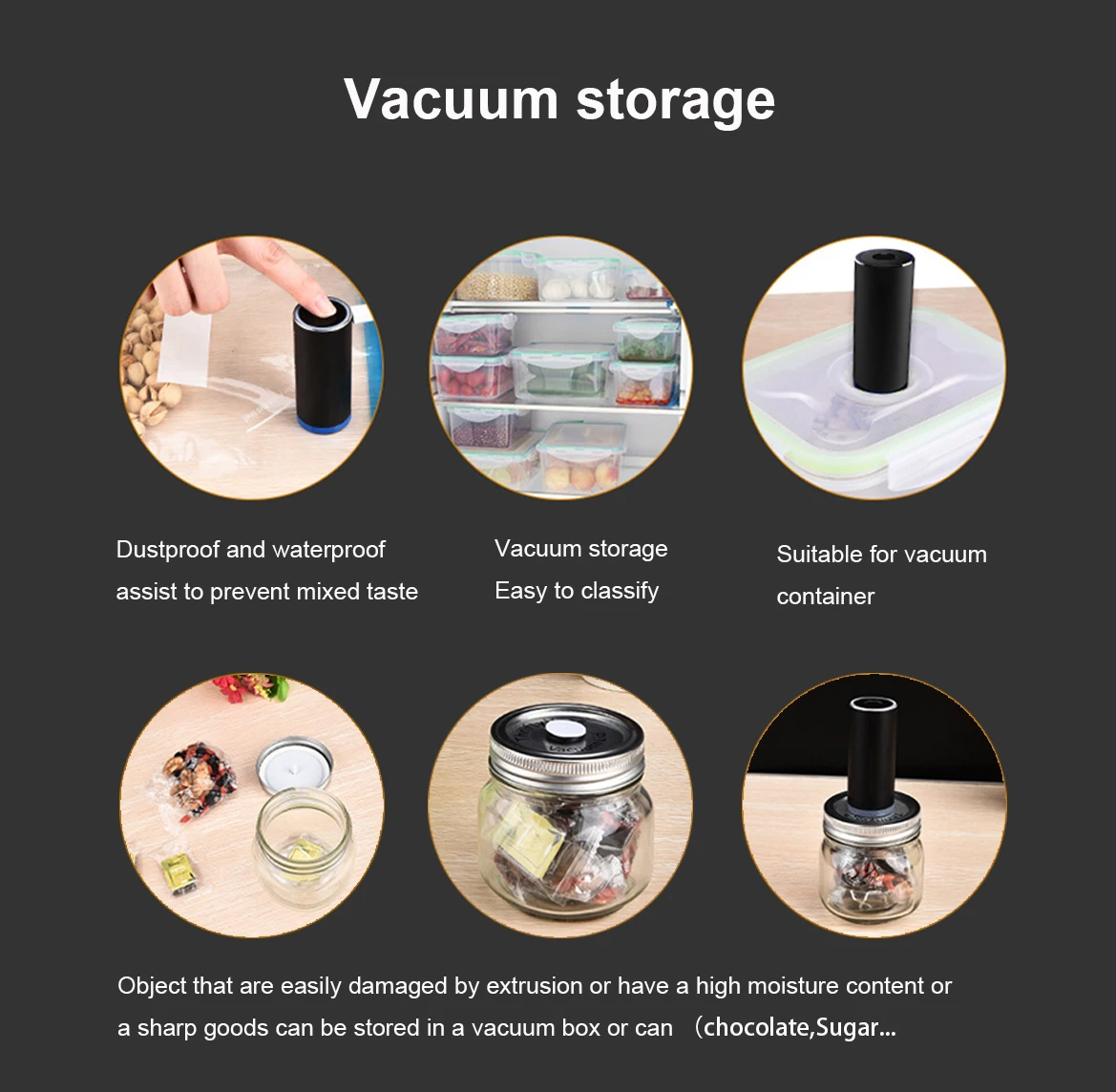  VMSTR Travel Vacuum Storage Bags with Electric Pump, Medium  Small Space Saver Bags for Travel and Home Use : Home & Kitchen