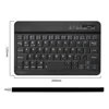 Ultra Slim Multimedia Aluminum Wireless BT Keyboard For IOS Android Tablet PC Windows For IPad Min BT Keyboard